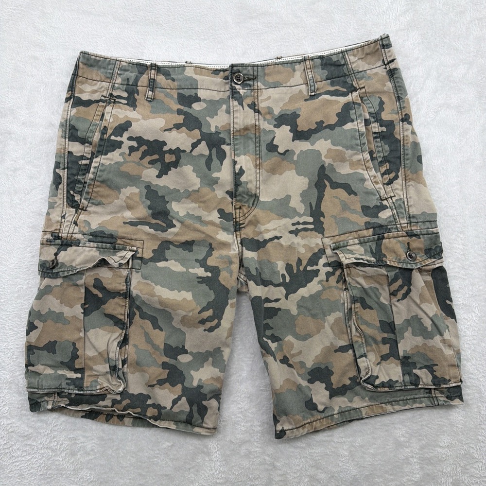 Levi's 12463-0001 Men's Camo Cargo Shorts W36 Woodland Military Utility Twill